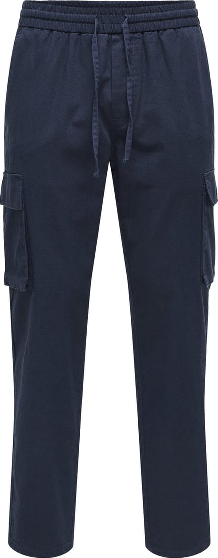 ONLY & SONS Cargo broek ONSLINUS Tapered fit Linnen Cargo broek