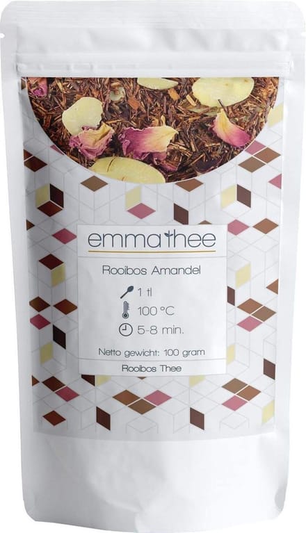 Rooibos Amandel 100 Gram - Losse Thee - Puur & Natuurlijk - Zacht & Notig