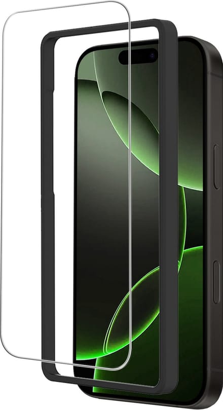 Screenprotector Geschikt voor Apple iPhone 16 Pro - Met Installatie Frame - Beschermglas - Gehard Glas - Tempered Glass - Screen Protector