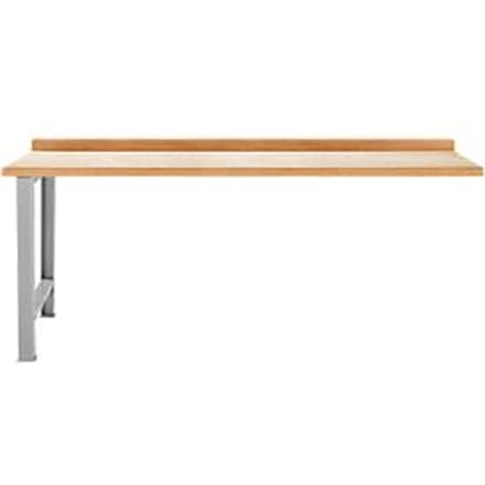 TOP-werkbank, aanbouweenheid, 2000 mm breed, aluminium zilver