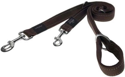 Rogz Utility Multilijn Bruin - Hondenriem - 180x2.5 cm