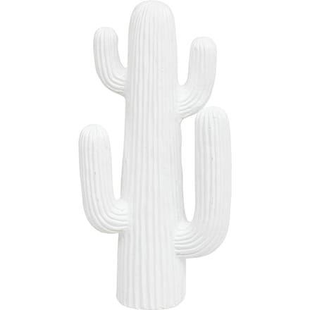Eazy Living Cactus Beeld H38 cm Wit