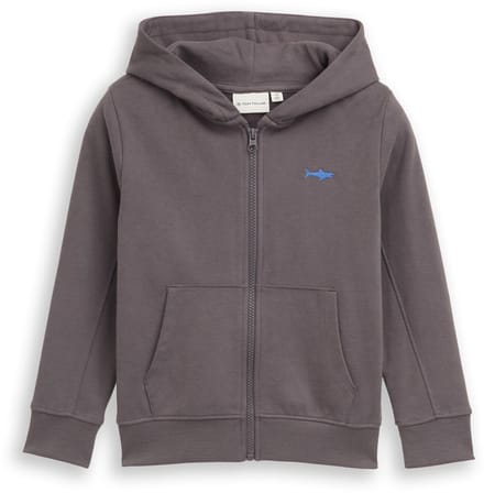 Tom Tailor - Basic hoodie-sweatjack - Maat 92/98 - dark urban grey