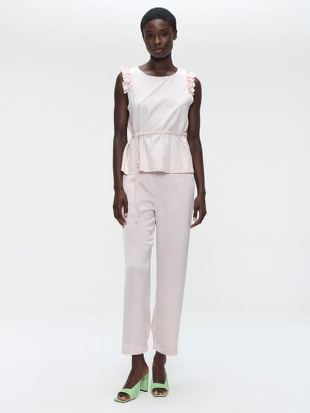 Sebastian saten pants | Quarzo - Quarzo / M