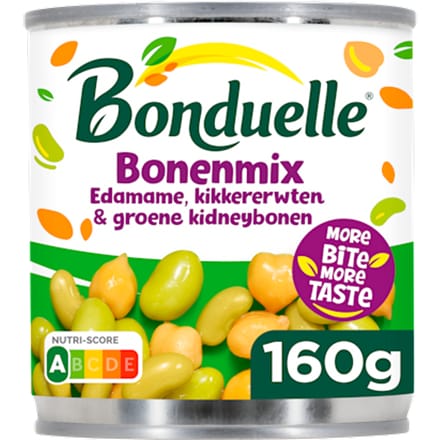 Bonenmix edame en kikkerwerten