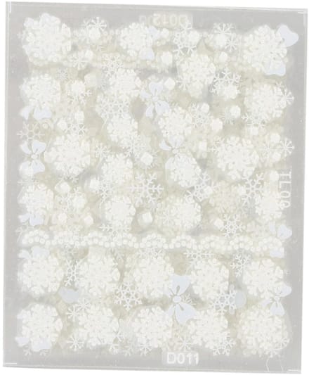 Dailygoods- Nail Art Stickers 12st - Sneeuwvlok Patroon - Creatieve