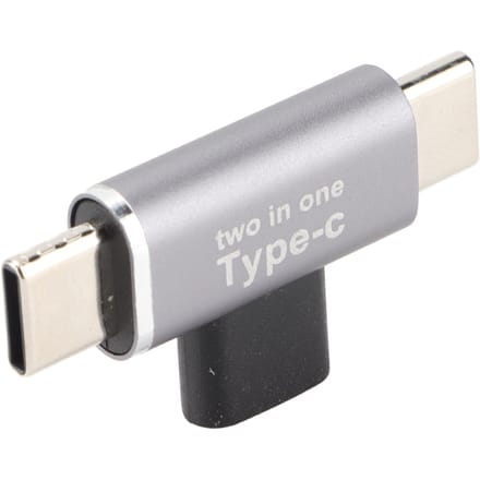 2-in-1 Type C vrouwelijk naar micro mannelijk adapter voor iPhone Type C mobiele telefoon upgrade-accessoire(Dubbele