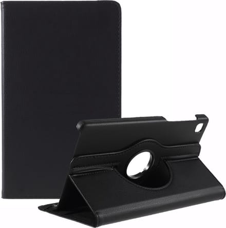 Tablethoes geschikt voor Samsung Galaxy Tab A7 Lite Hoesje - 360° Rotating Book Case - Zwart