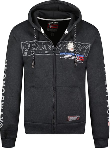 Grijs Vest Met Capuchon En Rits Geographical Norway Galette - M