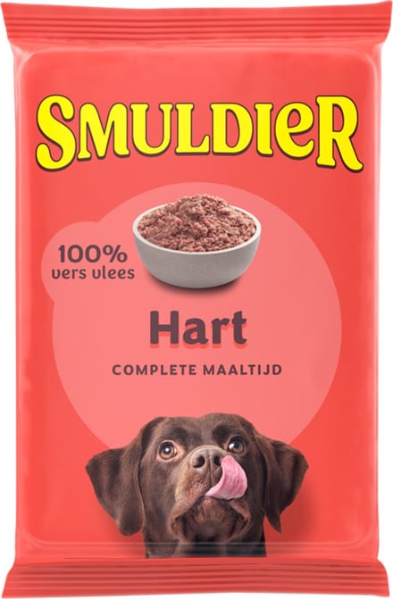 Smuldier Hart 400g | 48 st. | compleet | diepvries hondenvoer | vers vlees