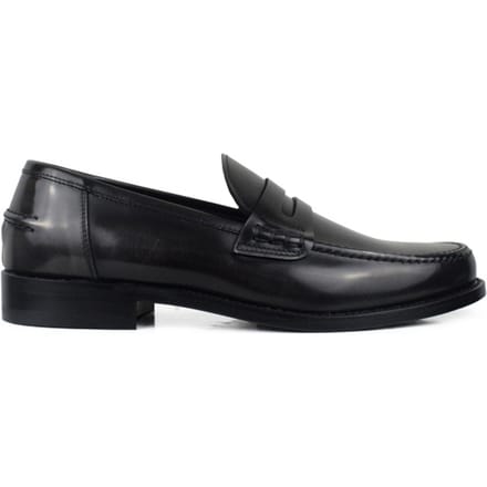 Alberto leren mocassins grijs