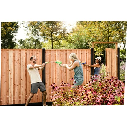 Intergard Hout beton schutting Douglas antraciet 200x190cm (per set)