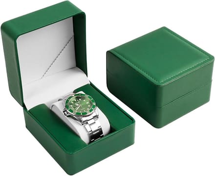 Individuele horlogedoos met afneembaar kussen voor dames en heren - Groen