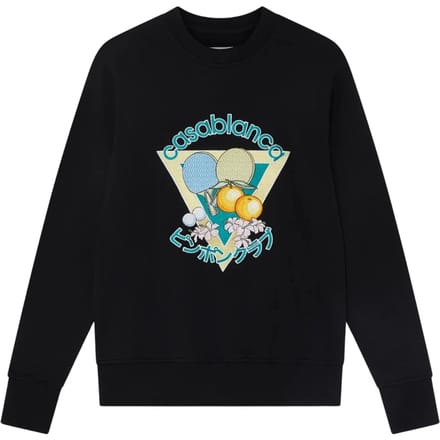 Casablanca Geborduurde Pingpongclub Zwarte Sweatshirts