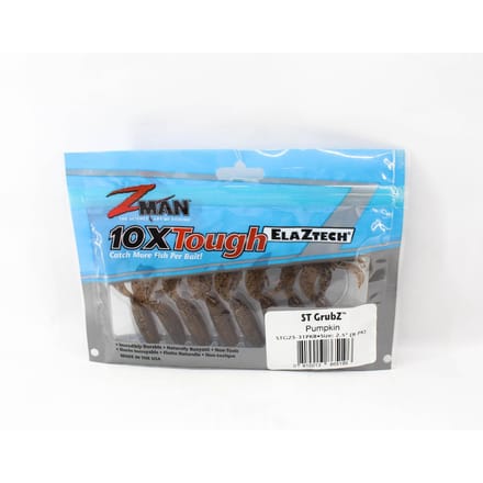Zman Soft Lure ST GrubZ 2,5 Inch 8/Pack Pompoen (5196)