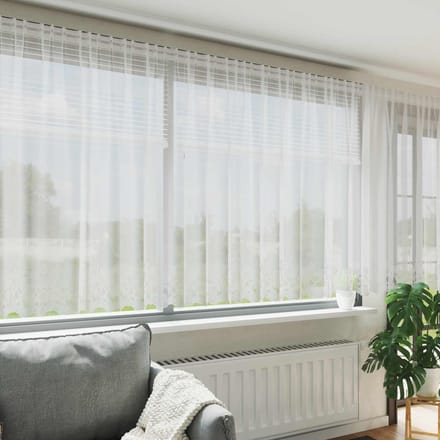 vidaXL Kantgordijn Wit 140 x 750 cm Polyester