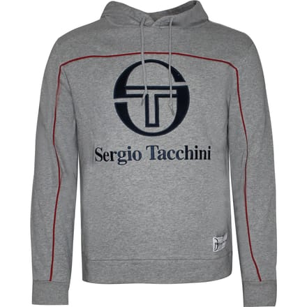 Sergio Tacchini Ground Hoodie Heren Pullover Sweater Grijs Trui 37865 915 X19A