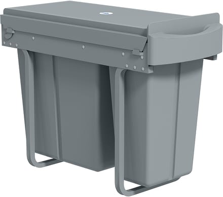 4goodz Inbouwprullenbak - 2 uitneembare emmers 30 liter (20 L+10 L)