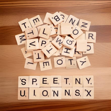 Houten blokjes met letters