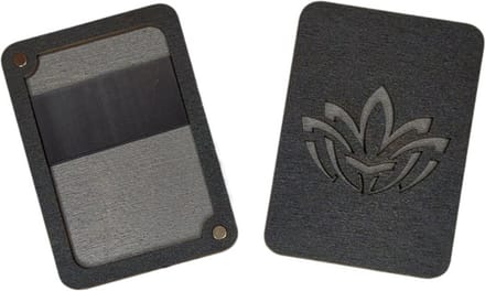 Houten Naaldenopberger met magneet Zilver