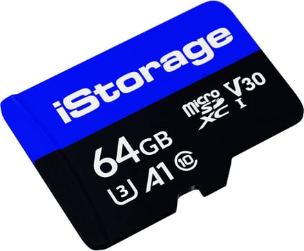 iStorage MicroSD Card 64GB - alleen te gebruiken met de iStorage datAshur SD flashdrive (module) - IS-FL-DSD-256