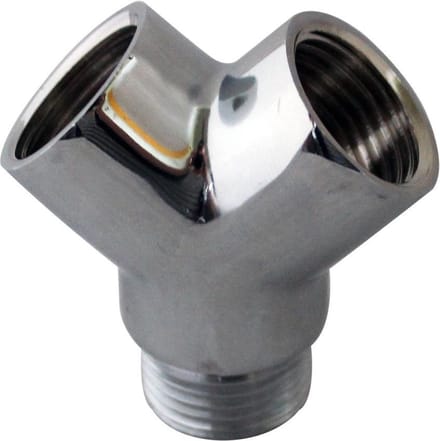 Scanpart kraansplitter - Voor het aansluiten van een extra kraan - Y stuk kraan - Chroom - 1/2"