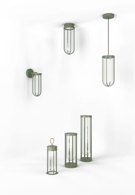 Flos In Vitro unplugged draagbare lamp - lichtgroen