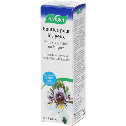 A.Vogel Bevochtigende Oogdruppels Droge, Vermoeide En Branderige Ogen 10ml