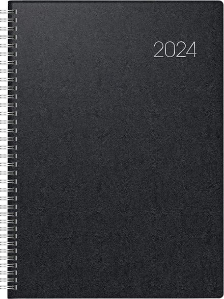 Dagkalender - Planner - Dagelijkse planning - A4 per dag - 29.6 x 23 cm - zwart