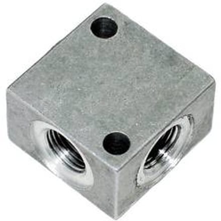 ICH 60403 Verdeelblok alu. G1/4 (vierkant 4-voud) l=40