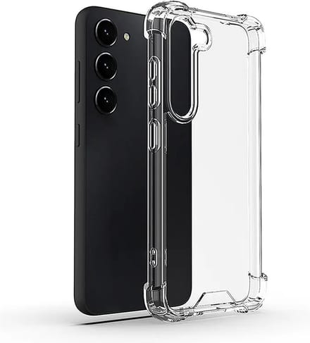 MoDo hoesje Geschikt voor Samsung Galaxy S23 - Siliconen Back Cover - Transparant shockproof