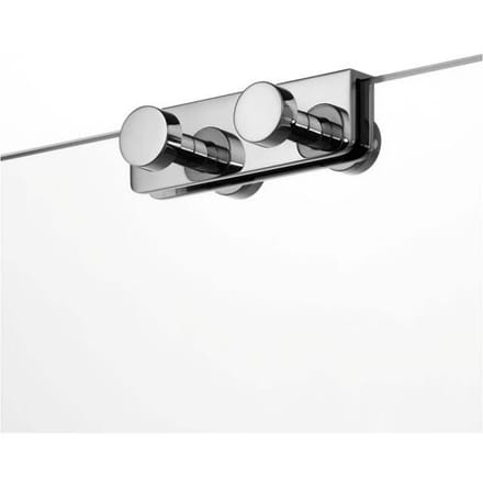 Giese hook rail Sky with 4 hooks for glass shower wall 31948-02