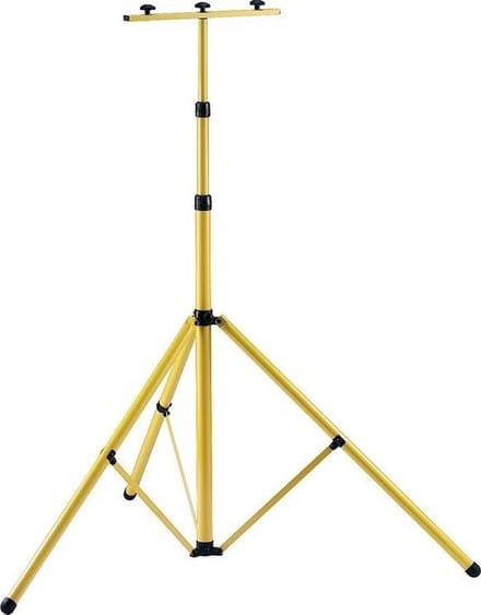 Statief Werklamp Ledspot Floodlight - Verticaal Dual - 1,5M Geel