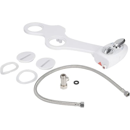 Siège de toilette bidet mécanique non électrique avec jet d'eau douce réglable white