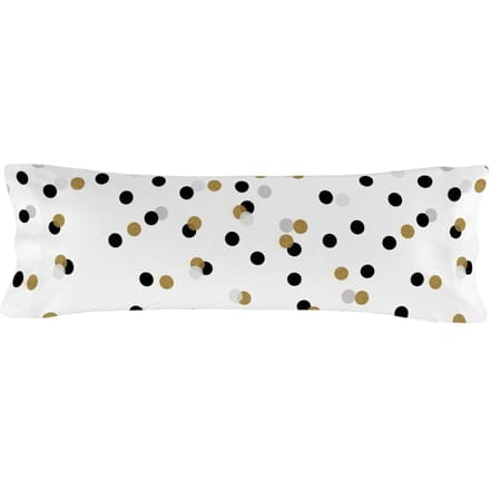 Kussensloop Golden Dots | Blanc
