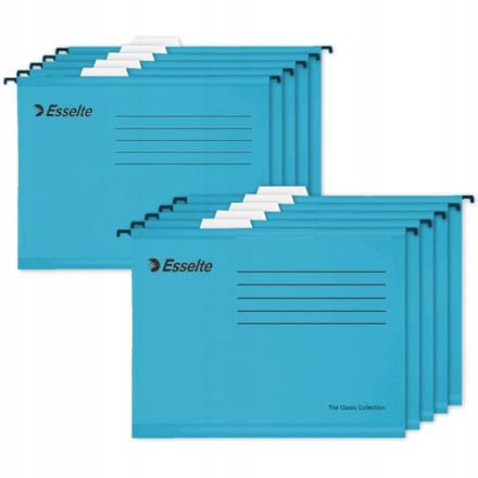 Esselte A4 Hangmap Mappen Blauw - 10 stuks