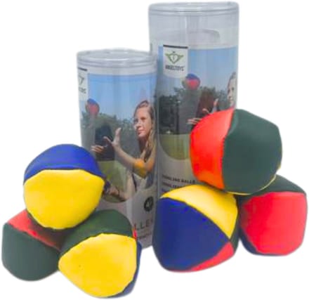 Jongleerballen In Koker Set 6st. Klein+Groot