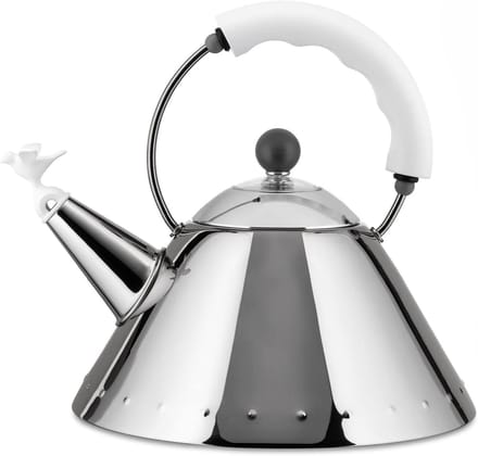Waterkoker met Fluit - Theepot Kook - Water Koken - Vlamfluit - 2 Liter - Wit