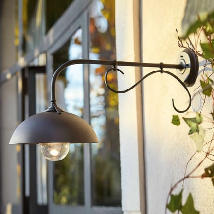 LOBERON Wandlamp voor buiten Lupia zwart
