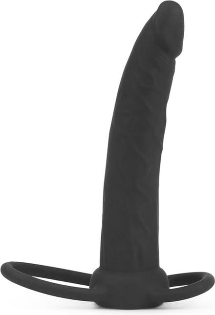 Silicone Fantasy Double Prober zwart