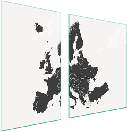 TMK ArtDeko - Snijplank - 100x52 cm - Glas - Mapa