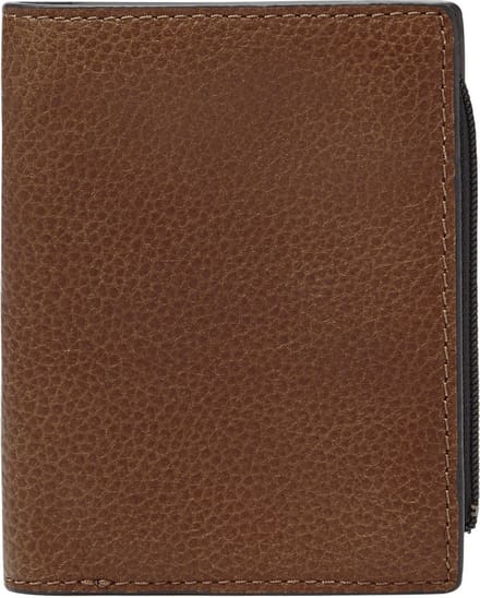 FOSSIL Leren Portemonnee Kaarthoes Thad Modular 3-in-1 Wallet Medium Brown Bruine