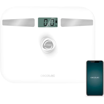 Digital Bathroom Scales Cecotec EcoPower 10200 Smart LCD Bluetooth 180 kg White