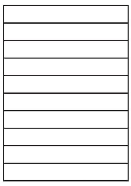 A4 etiketten 200 x 28 mm wit (100 vel)