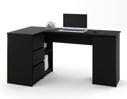 AZ Home Hoekbureau Greg Links Zwart Bureau Computer desk