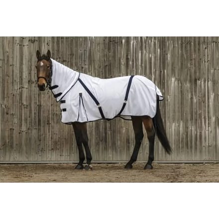 Vliegenmasker voor paard van gaas Equithème Combo