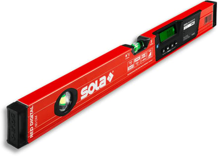 Sola RED 120 Digital Waterpas met Bluetooth 120 cm - 01731401 - 1.20 m - rood