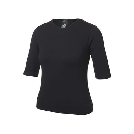CRIVIT Rib dames sportshirt - seamless (Zwart, S (36/38))