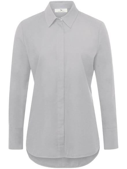 Blouse lange mouwen Van Peter Hahn grijs