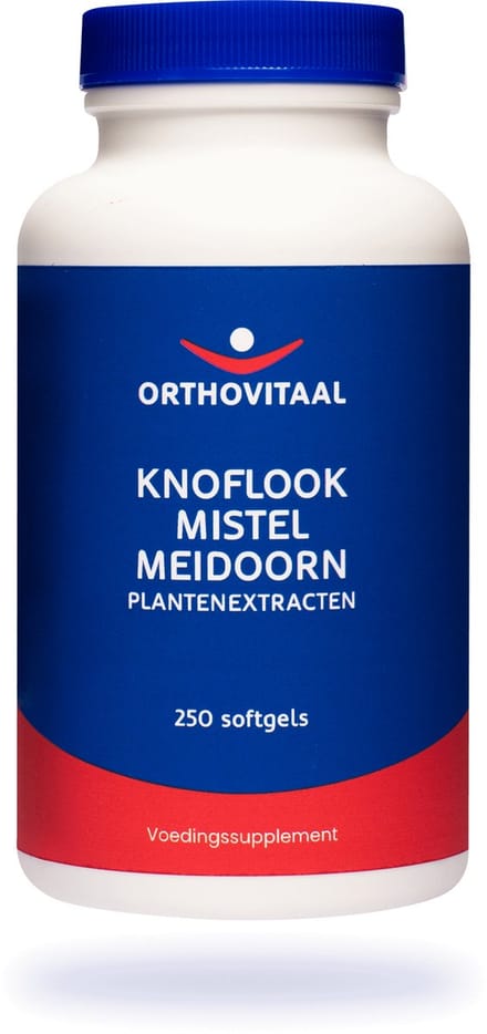 Orthovitaal - Knoflook Mistel Meidoorn - 250 softgels - Plantenextracten - vegan - voedingssupplement